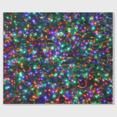 kerstmousserende sterren cadeaupapier (Vlak)