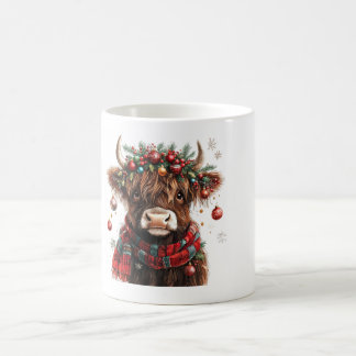 Kerstmug Hooglandrund Kerstmis Koe Muts Koffiemok