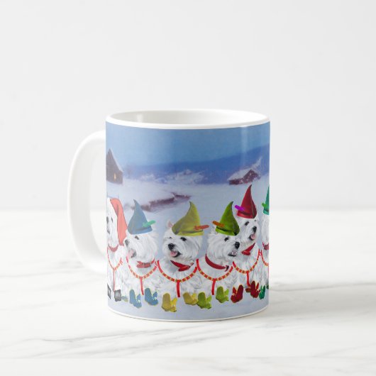 kerstmug koffiemok (Voorkant links)
