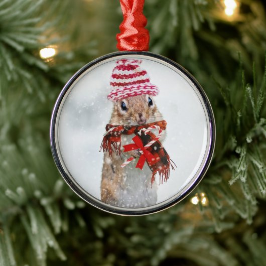 kerstmug metalen ornament (Boom)