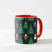 Kerstmug Patroon Mok (Voorkant rechts)
