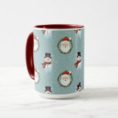Kerstmug Sinterklaas en Frosty Mok (Voorkant links)