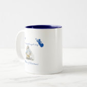 Kerstmug Tweekleurige Koffiemok (Voorkant links)