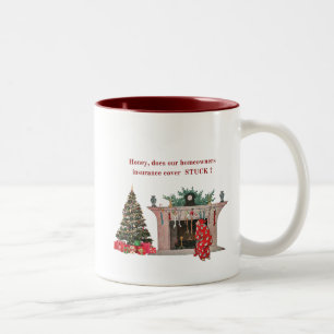 Kerstmug Tweekleurige Koffiemok