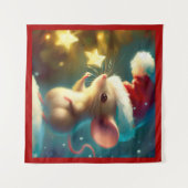 Kerstmuis 1 wandkleed (Voorkant (horizontaal))