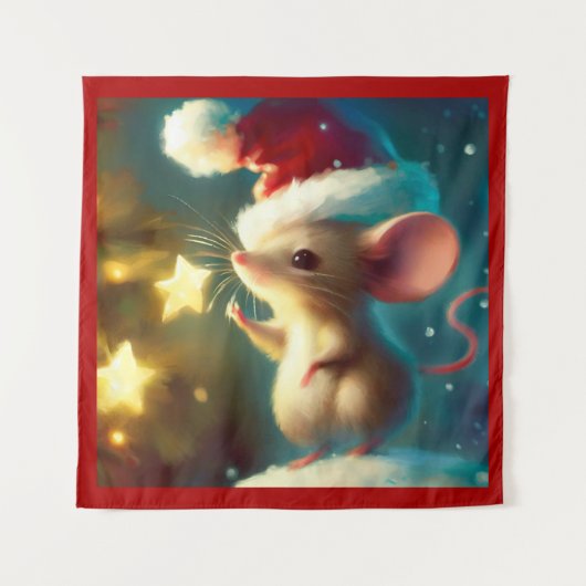 Kerstmuis 1 wandkleed (Voorkant)