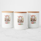 Kerstmuis 48 Jouw tekst hier Voedselcontainer Etiket (Flessen)