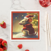 Kerstmuis 4 servet (Insitu)