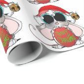 kerstmuis cadeaupapier (Rol Hoek)