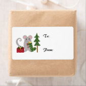 kerstmuis etiket (Insitu)