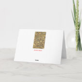 kerstmuis feestdagen kaart (Achterkant)