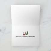 kerstmuis feestdagen kaart (Binnen)