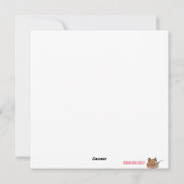 kerstmuis feestdagenkaart (Achterkant)