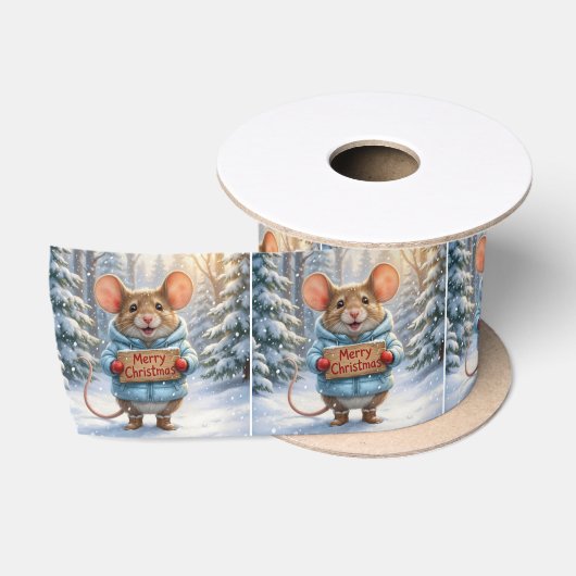 Kerstmuis in Winterwoud Lint (Spoel)