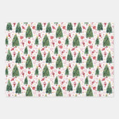 kerstmuis inpakpapier vel (Voorkant 2)