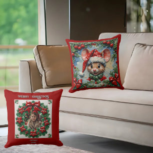 Kerstmuis Kussen