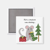kerstmuis magneet (Voorkant / Achterkant)