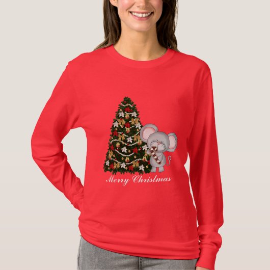 kerstmuis t-shirt (Voorkant)