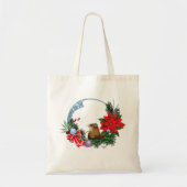 kerstmuis tote bag (Voorkant)