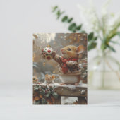 Kerstmuizen Briefkaart (Staand voorkant)
