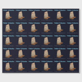 kerstmukluks cadeaupapier (Vlak)