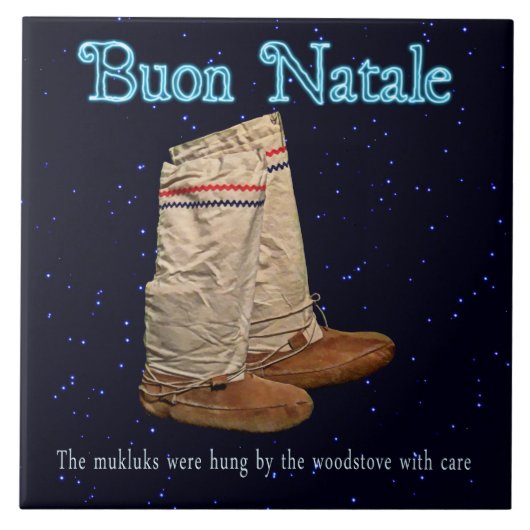 kerstmukluks tegeltje (Voorkant)