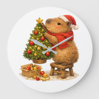 Kerstmuts Capybara Versiert Boom Grote Klok