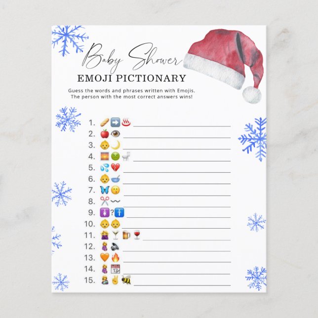 Kerstmuts - emoji spel (Voorkant)
