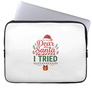 Kerstmuts Geschenkdoos Lieve Sint Laptop Sleeve