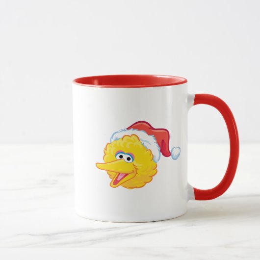 Kerstmuts grote vogel mok (Rechts)