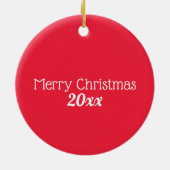 Kerstmuts Kerst Ornament (Achterkant)
