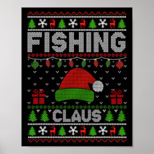 Kerstmuts Kerstmis Licht Vist Claus Lelijke Xmas Poster