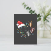 Kerstmuts met paarden Equestrian Kerstman Kerstmis Uitnodiging Briefkaart (Staand voorkant)