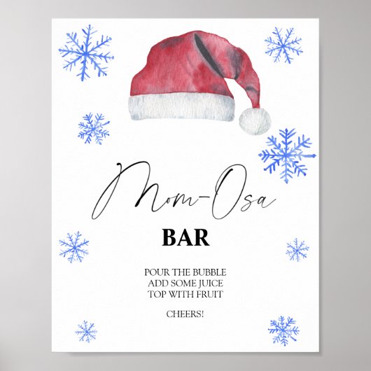 Kerstmuts - Mon-osa bar Poster (Voorkant)