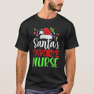 Kerstmuts van de Lievelingsverpleegster van de Ker T-shirt
