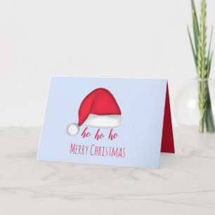 Kerstmuts vouwbare wenskaart kaart