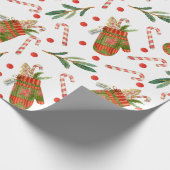 Kerstmutsen Cadeaupapier (Hoek)