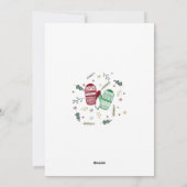 Kerstmutsen Kerstkaart (Achterkant)