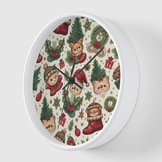 Kerstmuurklok (Hoek)