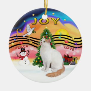 Kerstmuziek2 - Turks Van Cat Keramisch Ornament