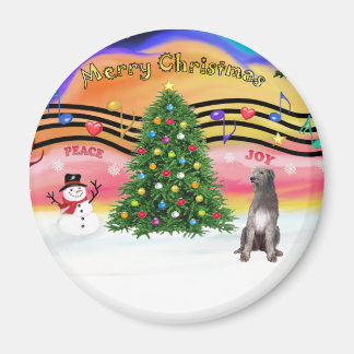 Kerstmuziek 2 - Ierse Wolfhound 1 Magneet