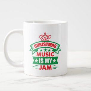 Kerstmuziek is mijn ding-86254 extra grote beker