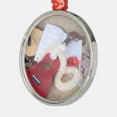 kerstmuziek metalen ornament (Links)