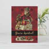  kerstmuziek zingen kaart (Staand voorkant)