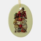 kerstmuziek zingen keramisch ornament (Achterkant)