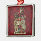  kerstmuziek zingen metalen ornament (Links)