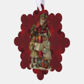  kerstmuziek zingen ornament kaart (Links)