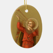 Kerstmuzikant Angels,  renaissance Keramisch Ornament (Achterkant)