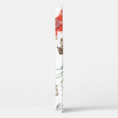 Kerstnaadloos patroon, kardinaalvogels, rood Case-Mate iPhone case (Achterkant / Rechts)