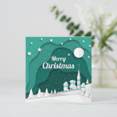 Kerstnacht Dorpskaart (Staand voorkant)